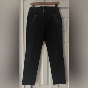 Veronica Beard Black Ellie Jodhpur Denim Pants‎ Size 10 EUC